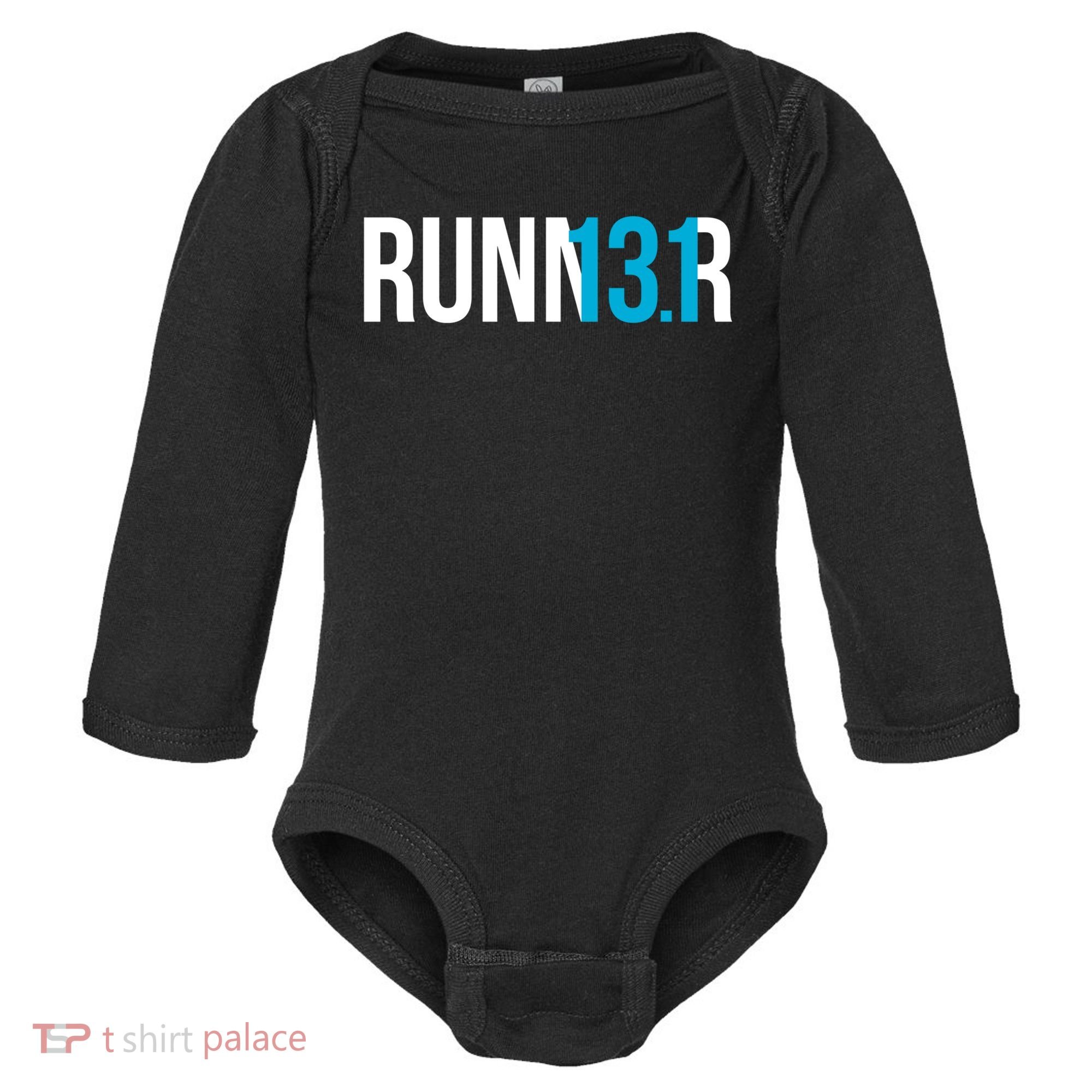 Half Marathon Runner Gift 13 1 Runner Gift Baby Long Sleeve Bodysuit
