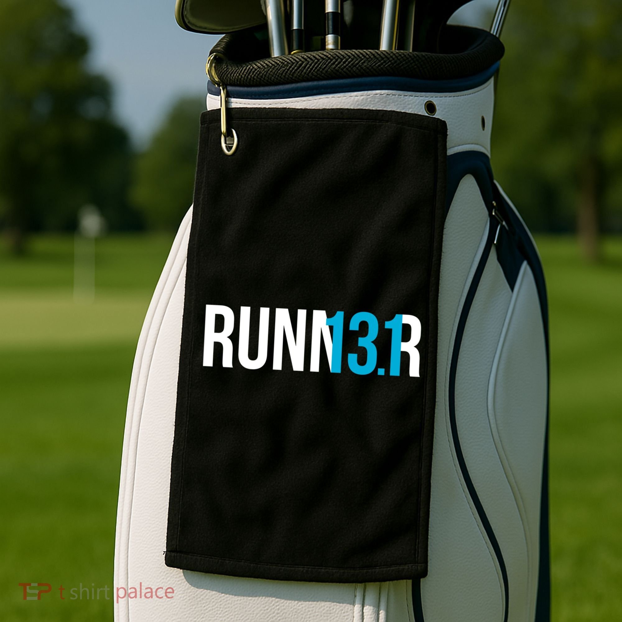 Half Marathon Runner Gift 13 1 Runner Gift Golf Towel