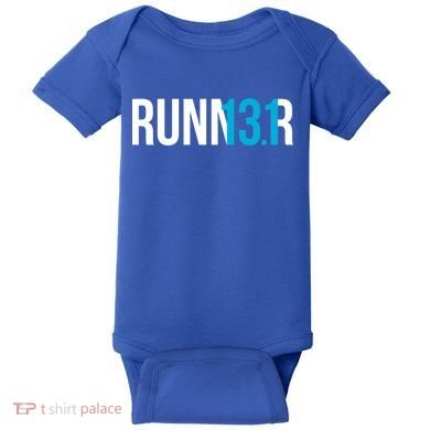 Half Marathon Runner Gift 13 1 Runner Gift Baby Bodysuit