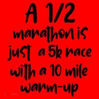 Half Marathon Running Runners A 1/2 Marathon Is Just 5k Race Meaningful Gift Santa Hat thumb 1