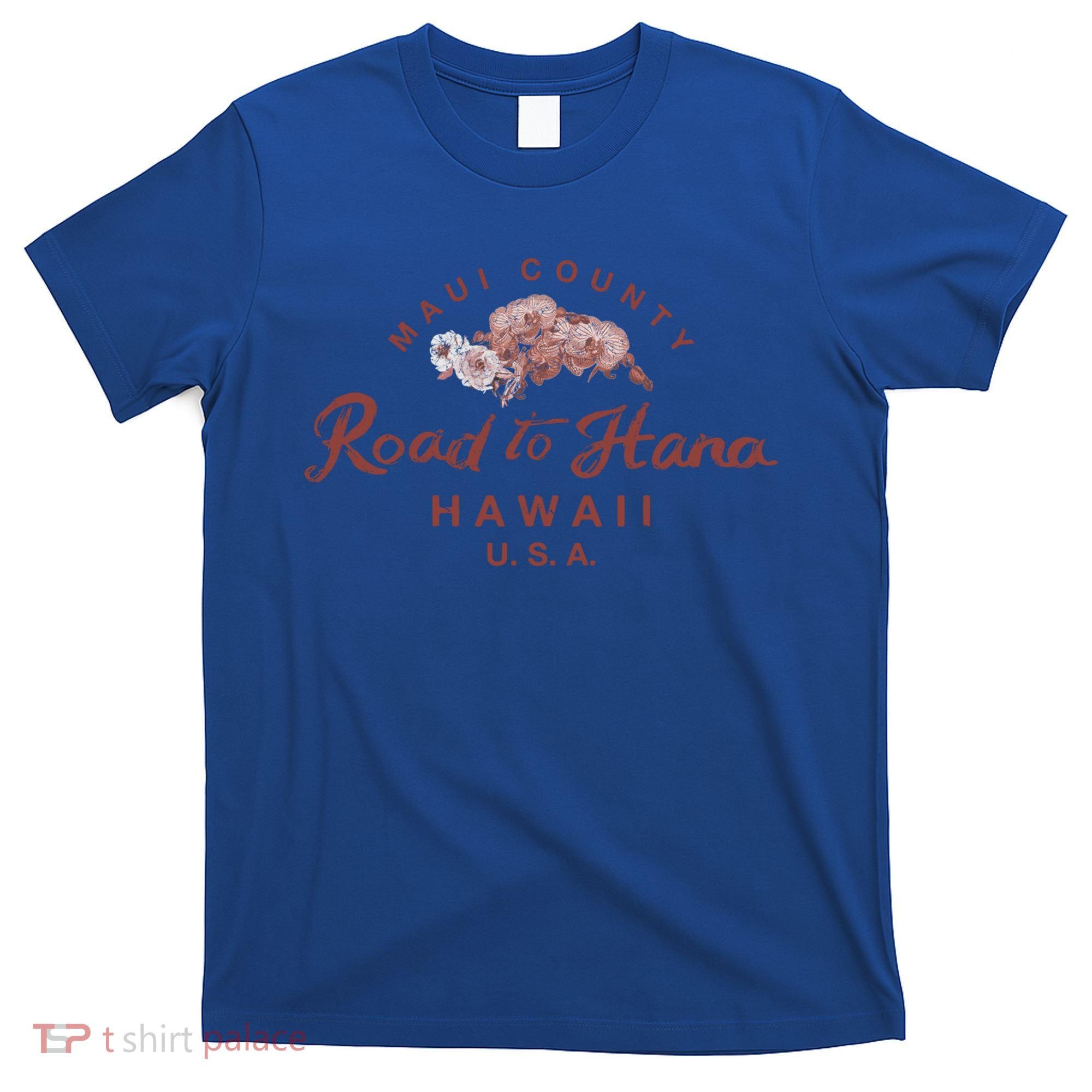 Hawaii Maui Road To Hana Vintage Hawaiian Floral Gift T-Shirt