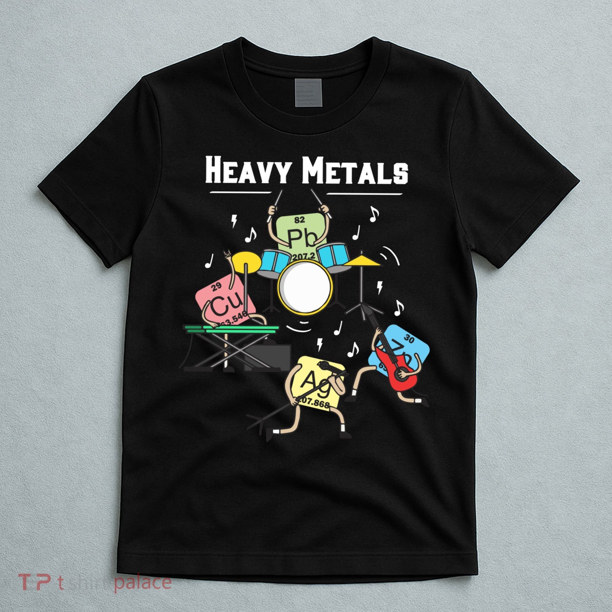 Heavy Metals Rock Chemistry Physics Periodic Table Of Elements T-Shirt