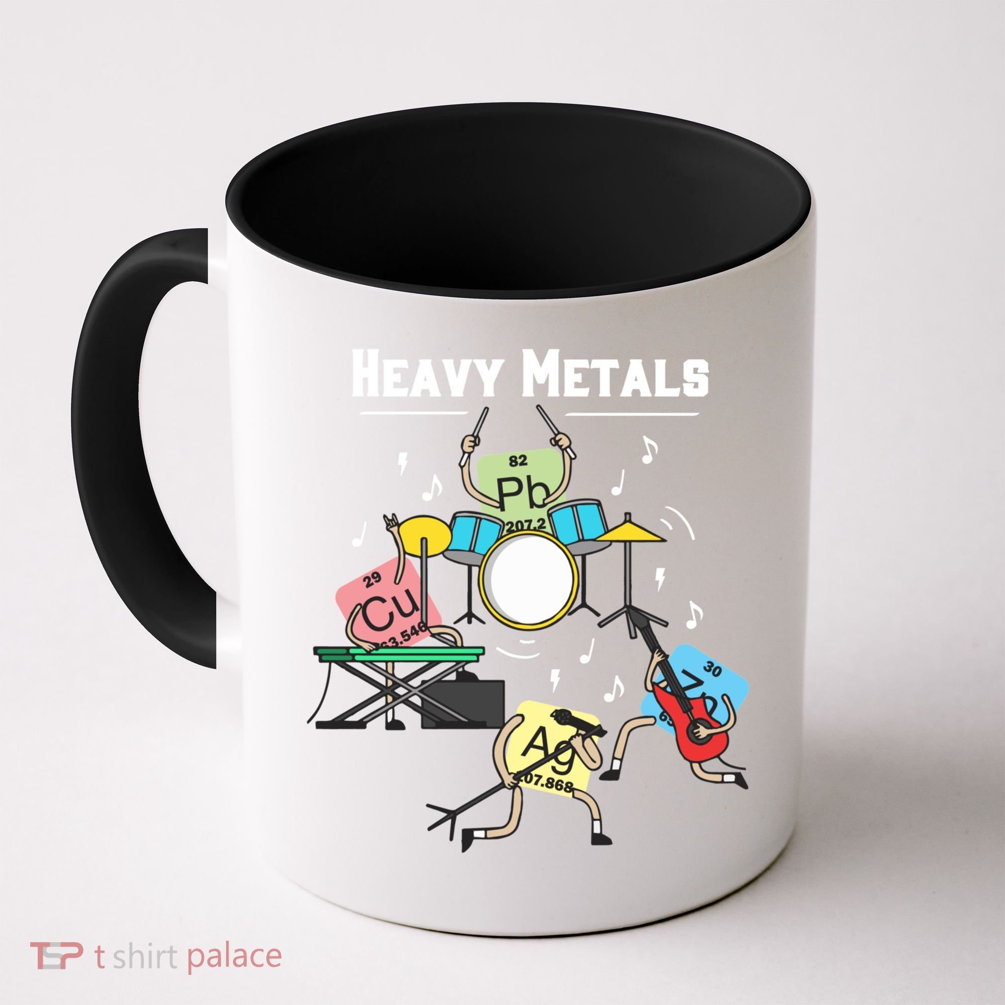 Heavy Metals Rock Chemistry Physics Periodic Table Of Elements Coffee Mug