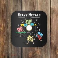Heavy Metals Rock Chemistry Physics Periodic Table Of Elements Coaster thumb 0