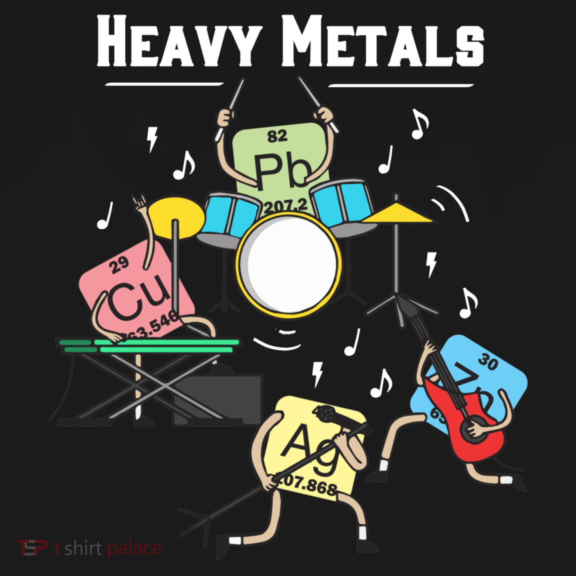 Heavy Metals Rock Chemistry Physics Periodic Table Of Elements Mousepad