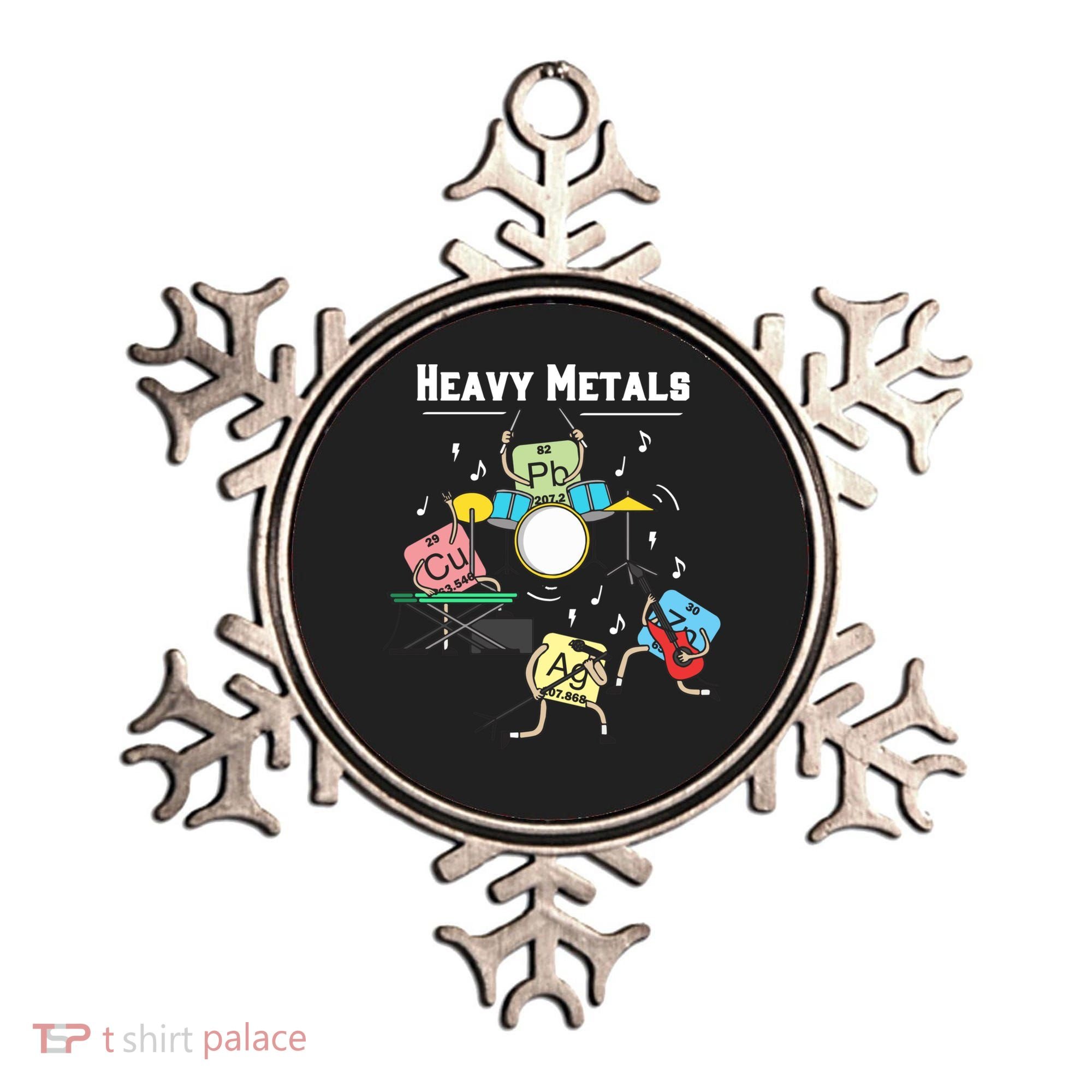 Heavy Metals Rock Chemistry Physics Periodic Table Of Elements Ornament