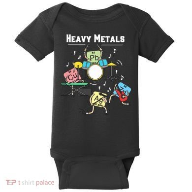 Heavy Metals Rock Chemistry Physics Periodic Table Of Elements Baby Bodysuit