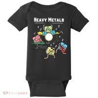 Heavy Metals Rock Chemistry Physics Periodic Table Of Elements Baby Bodysuit thumb 0
