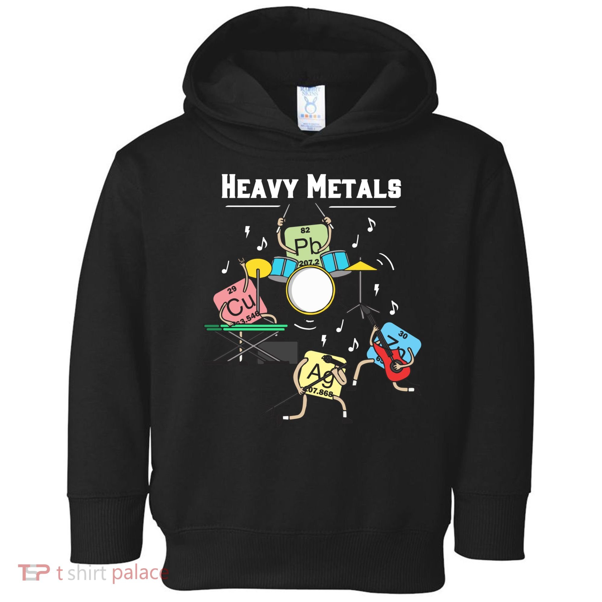 Heavy Metals Rock Chemistry Physics Periodic Table Of Elements Toddler Hoodie
