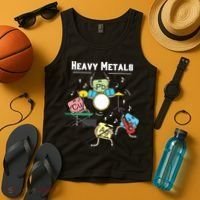 Heavy Metals Rock Chemistry Physics Periodic Table Of Elements Tank Top thumb 4