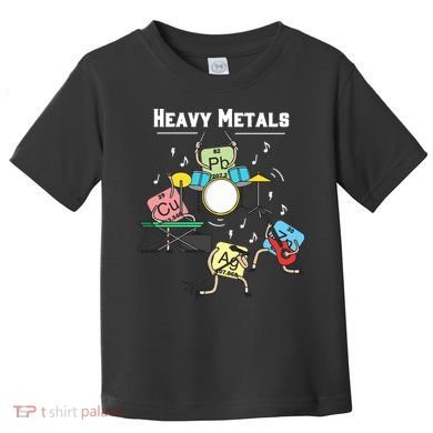 Heavy Metals Rock Chemistry Physics Periodic Table Of Elements Toddler T-Shirt