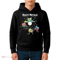 Heavy Metals Rock Chemistry Physics Periodic Table Of Elements Kids Hoodie thumb 4