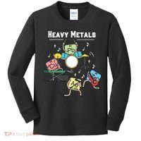 Heavy Metals Rock Chemistry Physics Periodic Table Of Elements Kids Long Sleeve Shirt thumb 0
