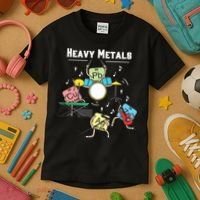 Heavy Metals Rock Chemistry Physics Periodic Table Of Elements Kids T-Shirt thumb 3