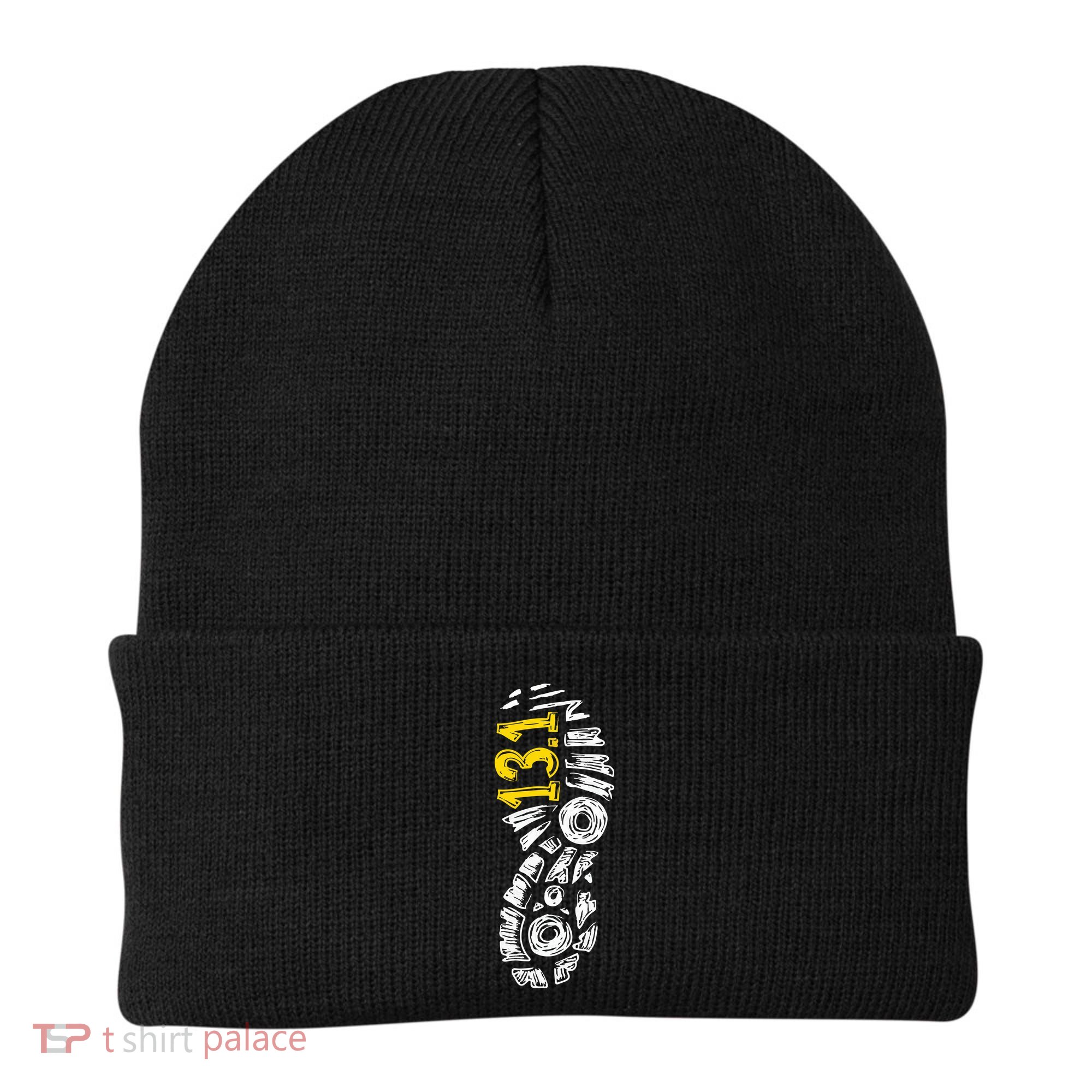 Half Marathon Runner Marathoner Gift 131 Shoe Imprint Beanie