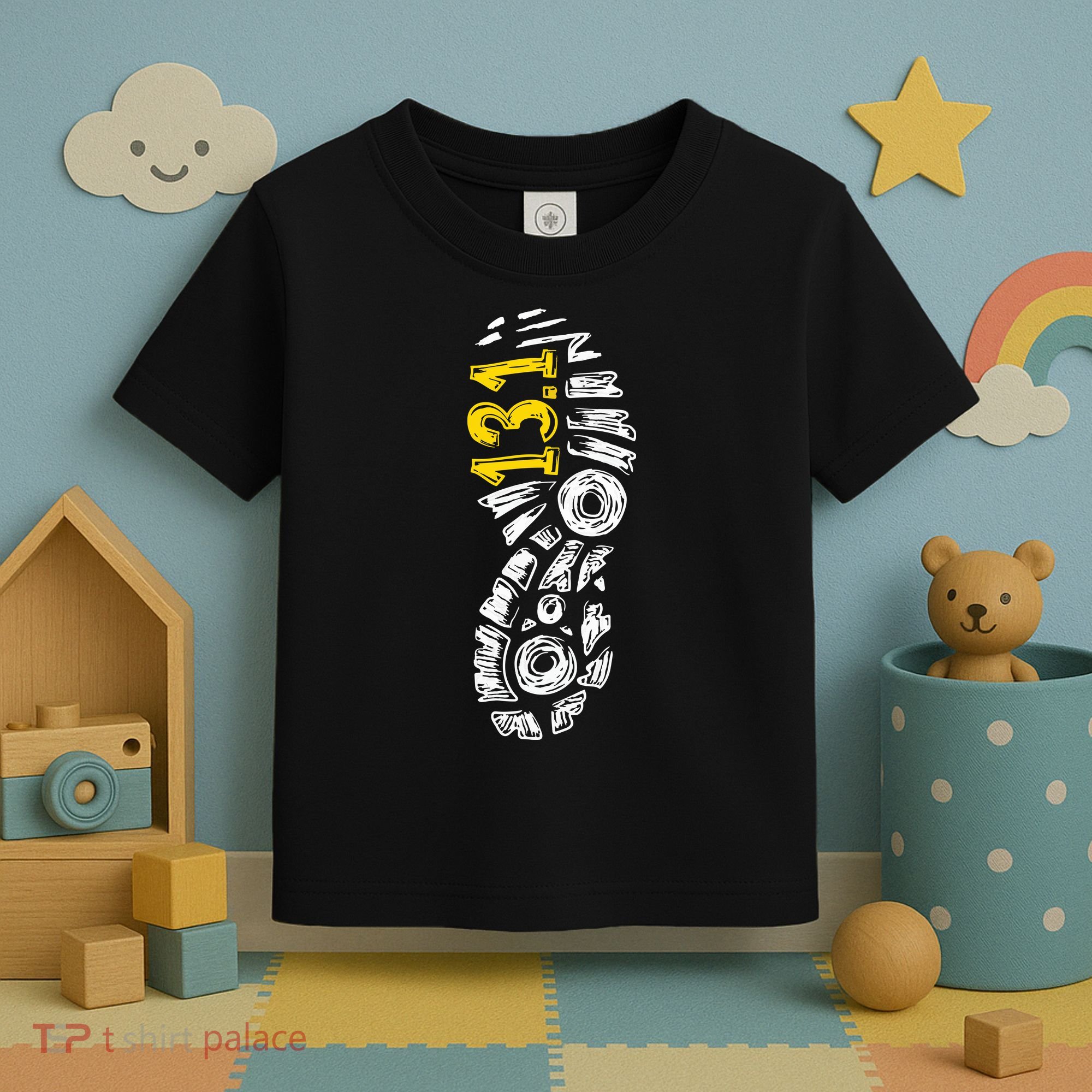 Half Marathon Runner Marathoner Gift 131 Shoe Imprint Toddler T-Shirt