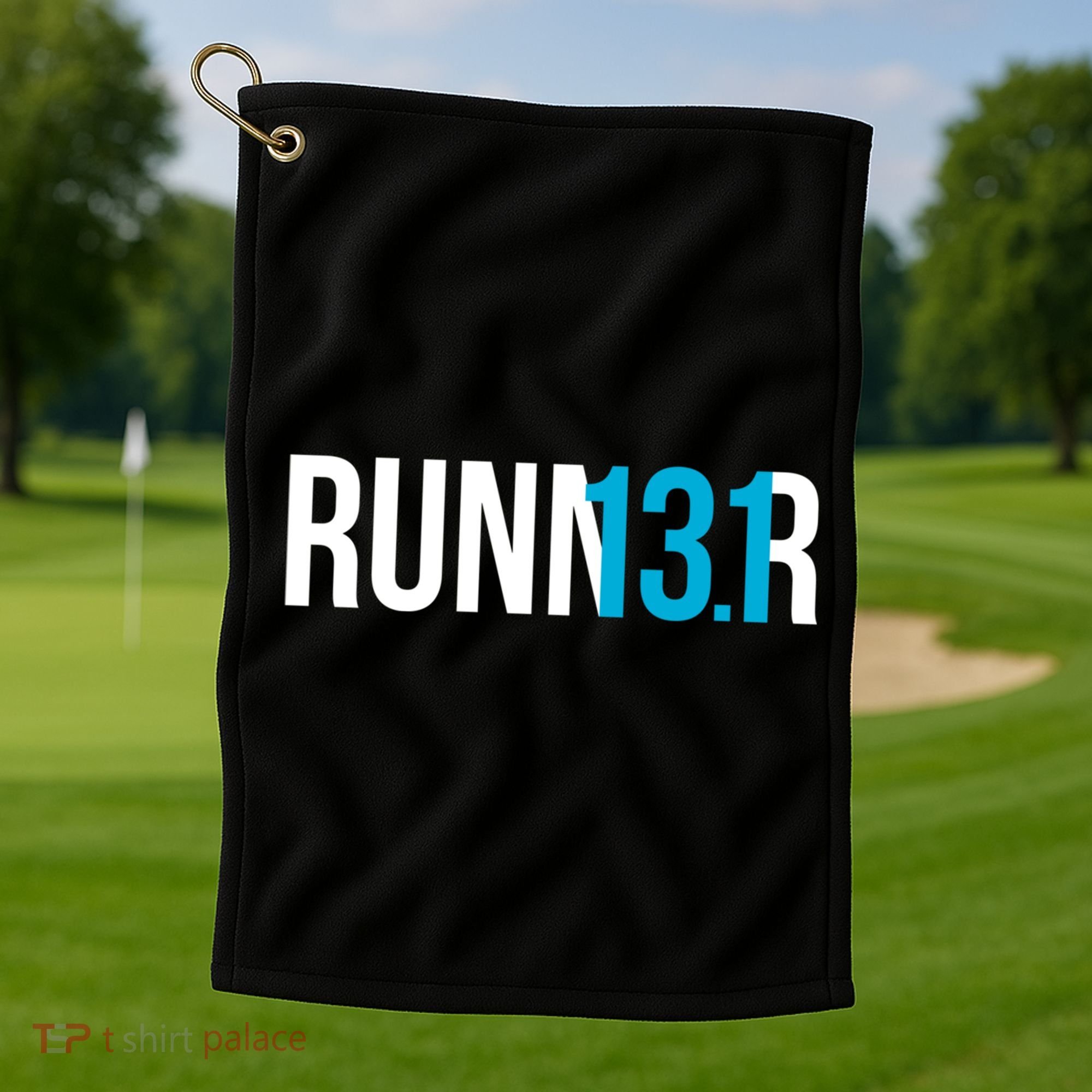 Half Marathon Runner Gift 13 1 Runner Cool Gift Golf Towel