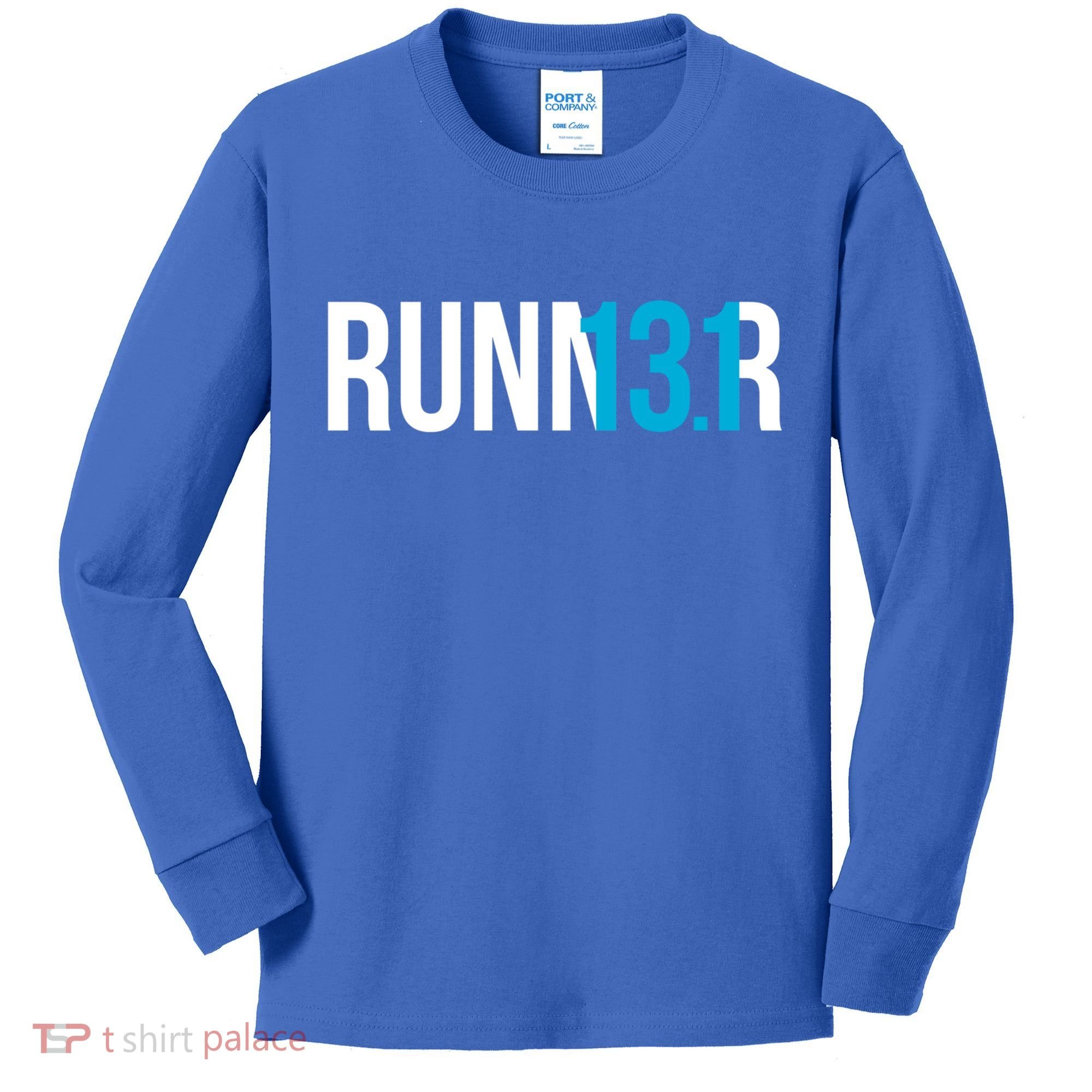 Half Marathon Runner Gift 13 1 Runner Cool Gift Kids Long Sleeve Shirt