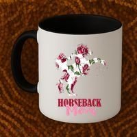 Horseback Mom Rose Horseback Riding Equestrian Rider Great Gift Coffee Mug thumb 2