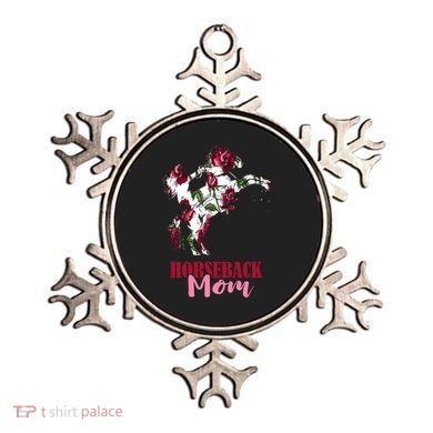Horseback Mom Rose Horseback Riding Equestrian Rider Great Gift Ornament