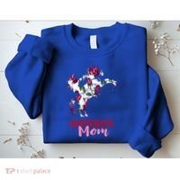 Horseback Mom Rose Horseback Riding Equestrian Rider Great Gift Sweatshirt thumb 2