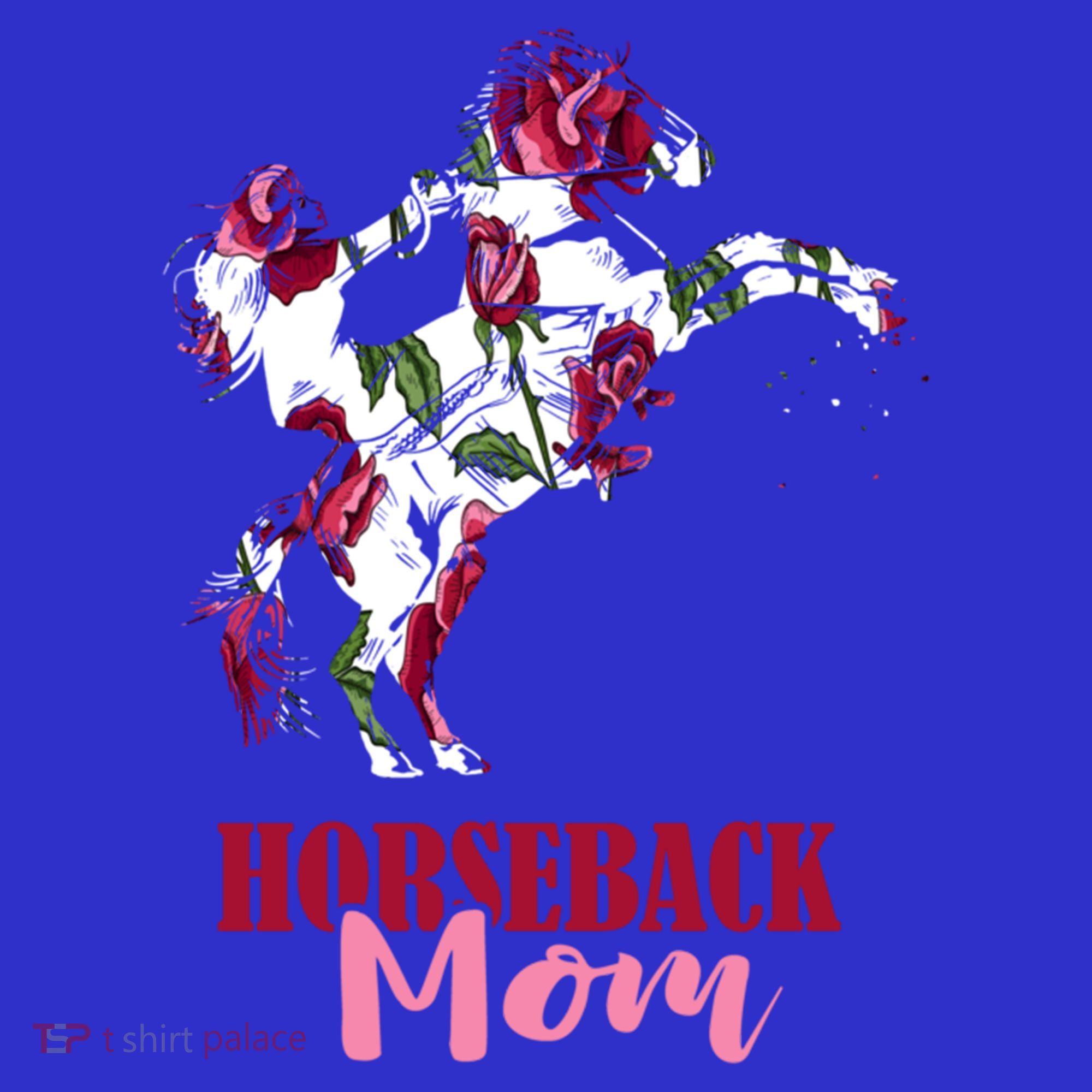 Horseback Mom Rose Horseback Riding Equestrian Rider Great Gift Sweatshirt