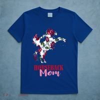 Horseback Mom Rose Horseback Riding Equestrian Rider Great Gift T-Shirt thumb 5