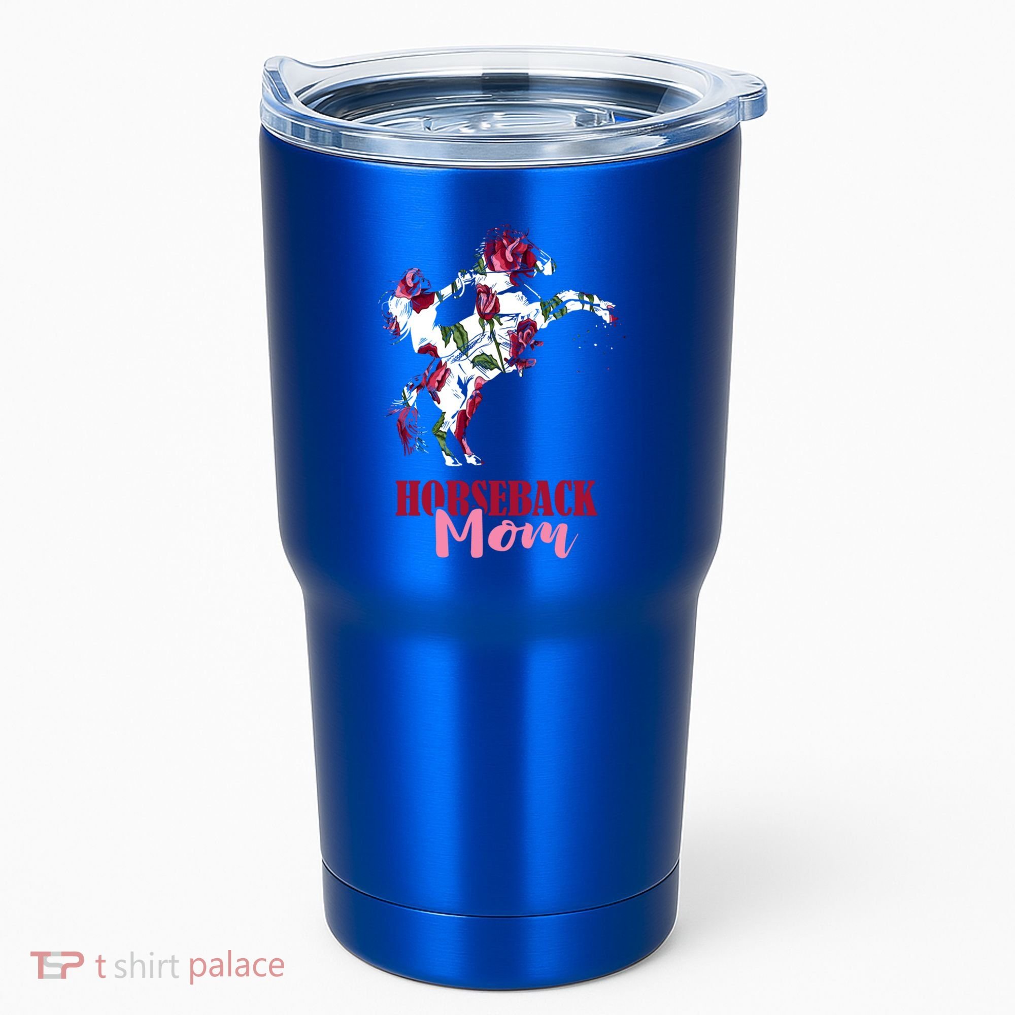 Horseback Mom Rose Horseback Riding Equestrian Rider Great Gift Tumbler