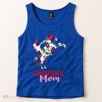 Horseback Mom Rose Horseback Riding Equestrian Rider Great Gift Tank Top thumb 2