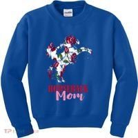Horseback Mom Rose Horseback Riding Equestrian Rider Great Gift Kids Sweatshirt thumb 0