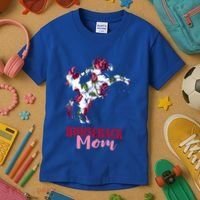 Horseback Mom Rose Horseback Riding Equestrian Rider Great Gift Kids T-Shirt thumb 3