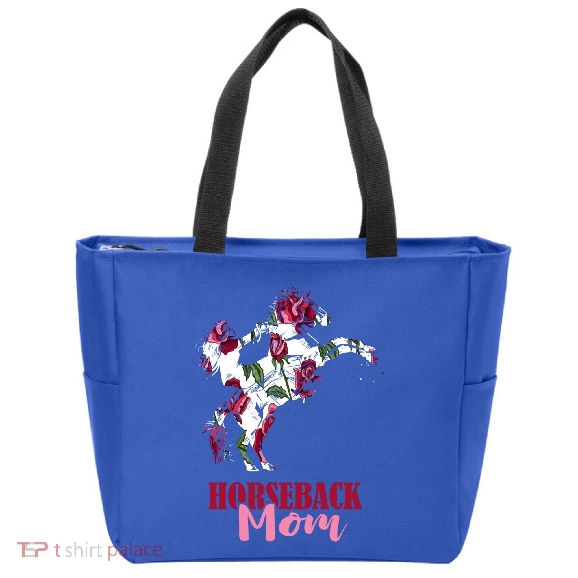 Horseback Mom Rose Horseback Riding Equestrian Rider Great Gift Tote Bag