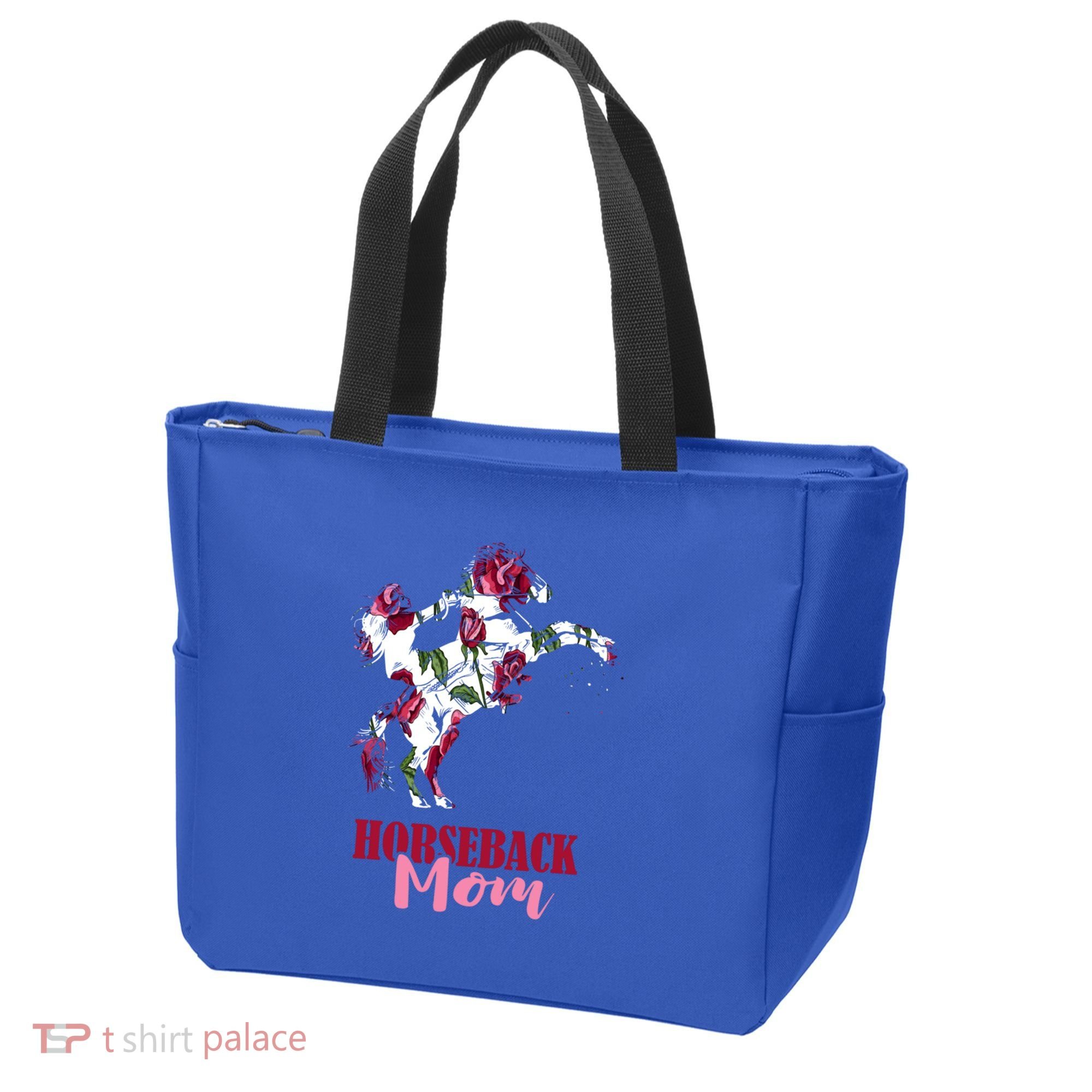 Horseback Mom Rose Horseback Riding Equestrian Rider Great Gift Tote Bag