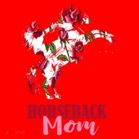 Horseback Mom Rose Horseback Riding Equestrian Rider Great Gift Santa Hat thumb 1