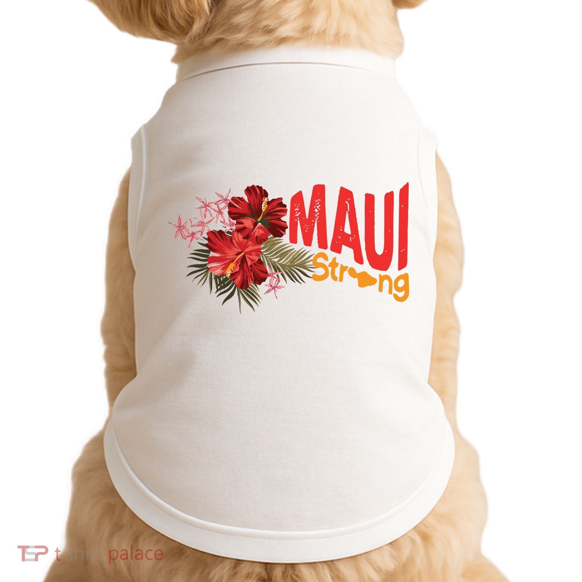 Hibiscus Maui Strong Hawaii Strong Ikaika Maui Strong Doggie Tank