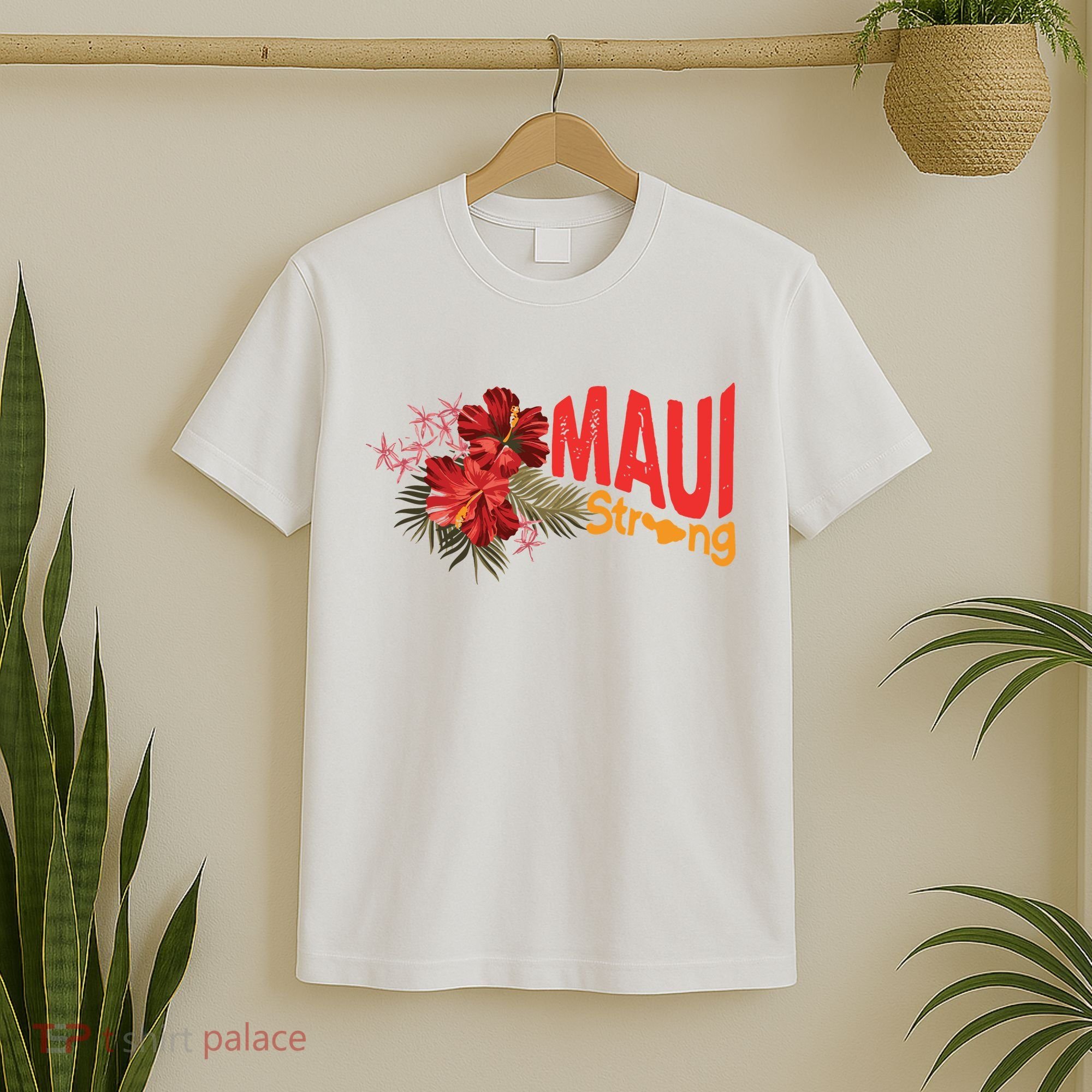 Hibiscus Maui Strong Hawaii Strong Ikaika Maui Strong T-Shirt