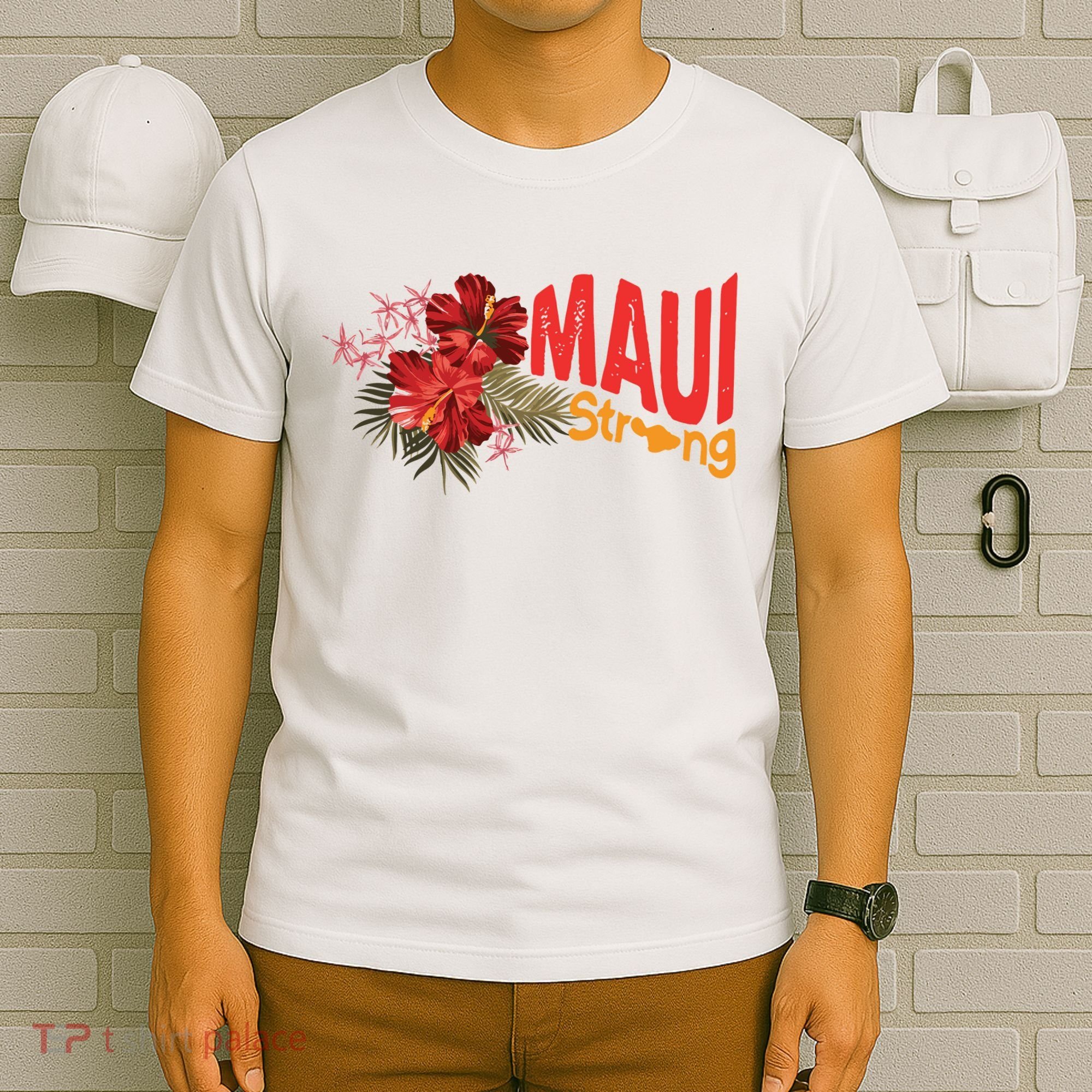 Hibiscus Maui Strong Hawaii Strong Ikaika Maui Strong T-Shirt