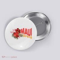 Hibiscus Maui Strong Hawaii Strong Ikaika Maui Strong Button thumb 0
