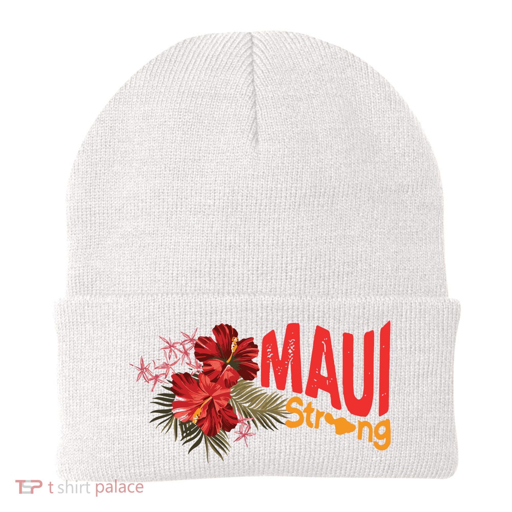 Hibiscus Maui Strong Hawaii Strong Ikaika Maui Strong Beanie