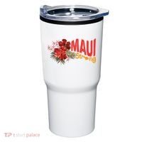 Hibiscus Maui Strong Hawaii Strong Ikaika Maui Strong Tumbler thumb 0