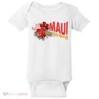 Hibiscus Maui Strong Hawaii Strong Ikaika Maui Strong Baby Bodysuit thumb 0