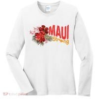 Hibiscus Maui Strong Hawaii Strong Ikaika Maui Strong Women's Long Sleeve Shirt thumb 0