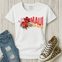 Hibiscus Maui Strong Hawaii Strong Ikaika Maui Strong Women's T-Shirt thumb 3