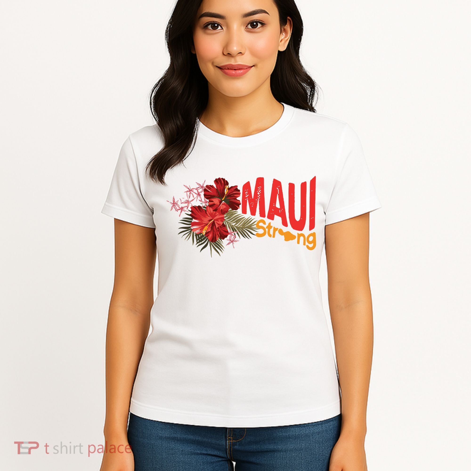 Hibiscus Maui Strong Hawaii Strong Ikaika Maui Strong Women's T-Shirt