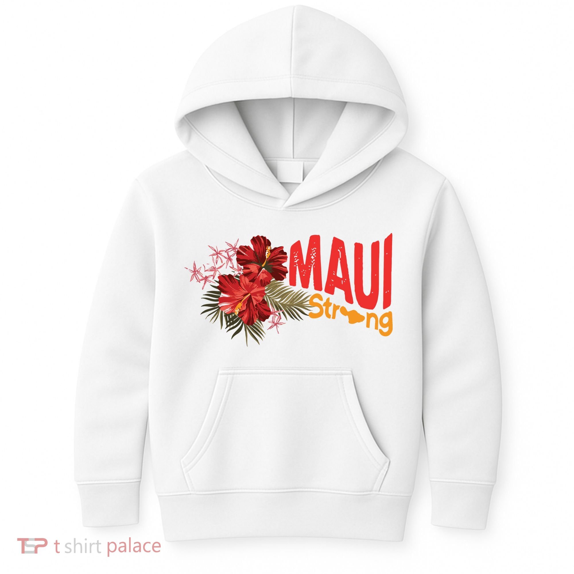 Hibiscus Maui Strong Hawaii Strong Ikaika Maui Strong Kids Hoodie