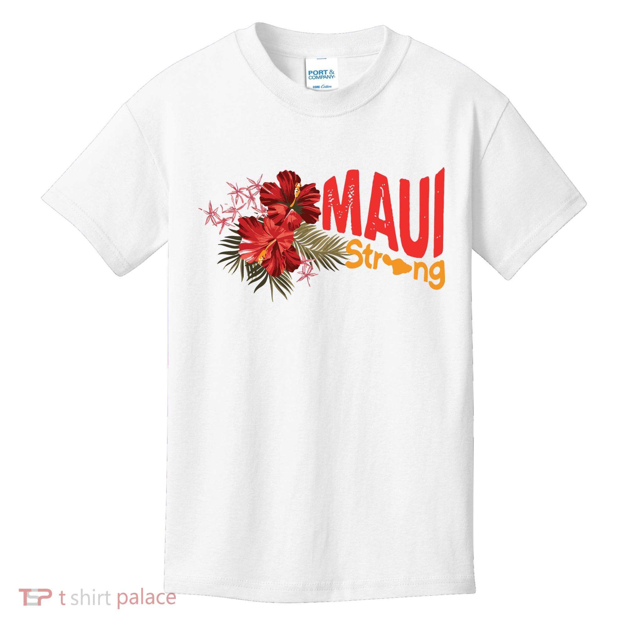 Hibiscus Maui Strong Hawaii Strong Ikaika Maui Strong Kids T-Shirt