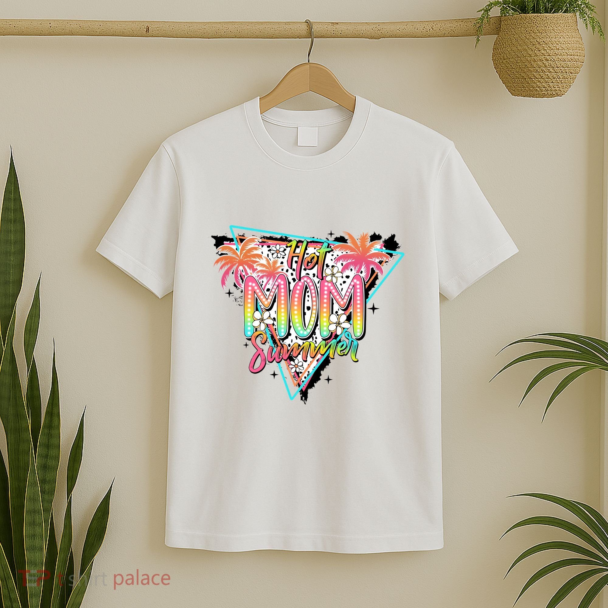 Hot Mom Summer Family Mother T-Shirt