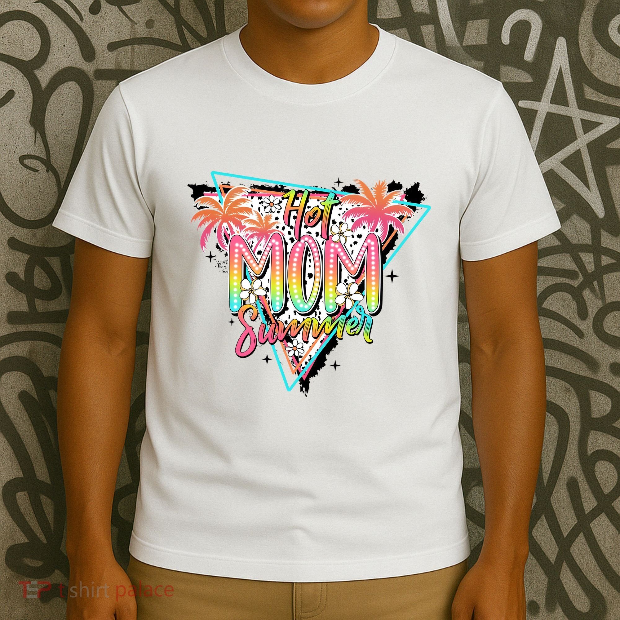 Hot Mom Summer Family Mother T-Shirt