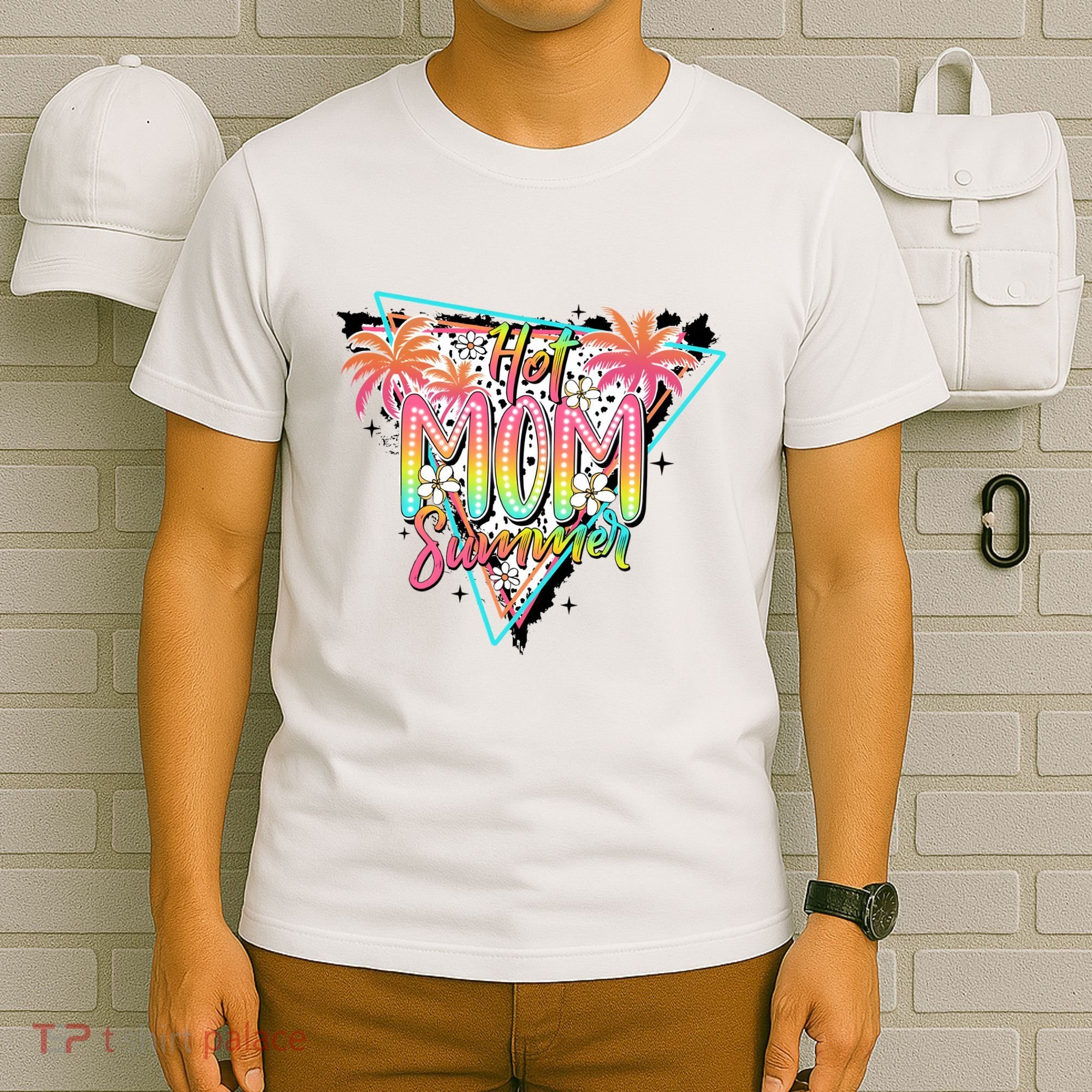 Hot Mom Summer Family Mother T-Shirt