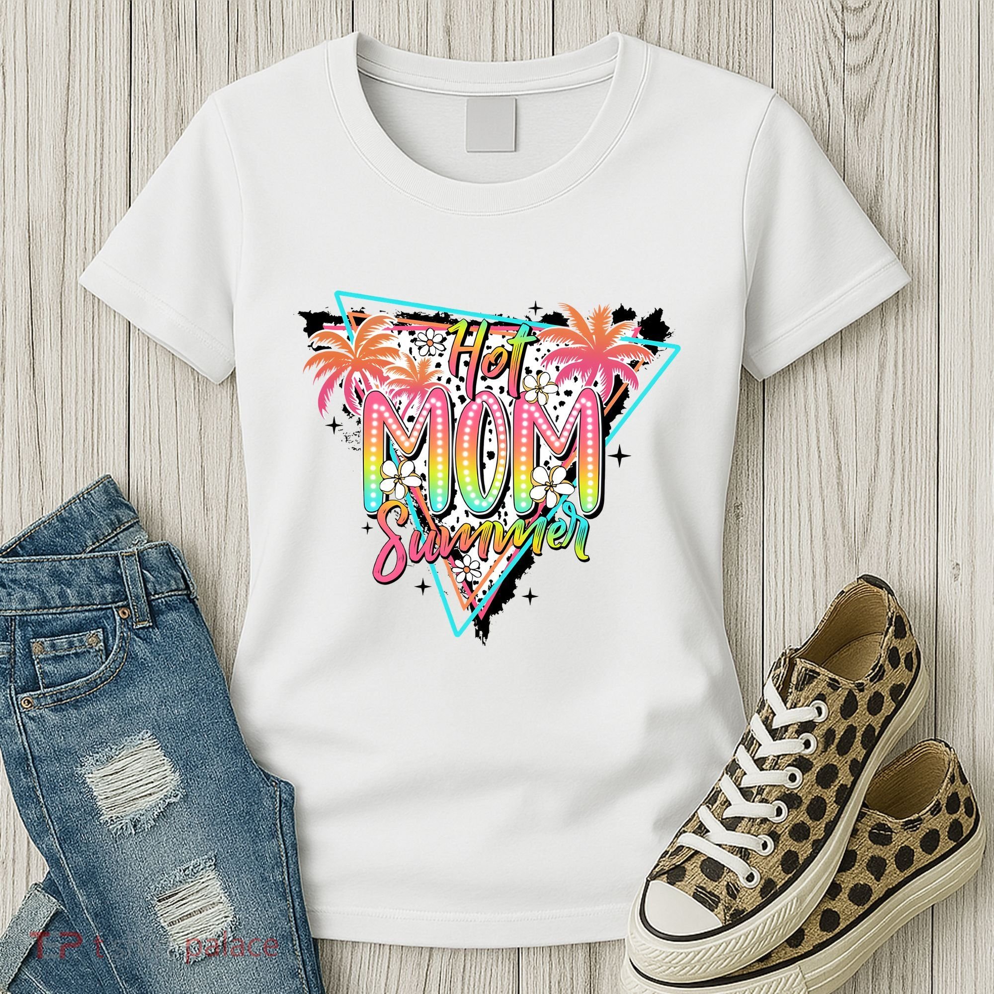Hot Mom Summer Family Mother Women's T-Shirt
